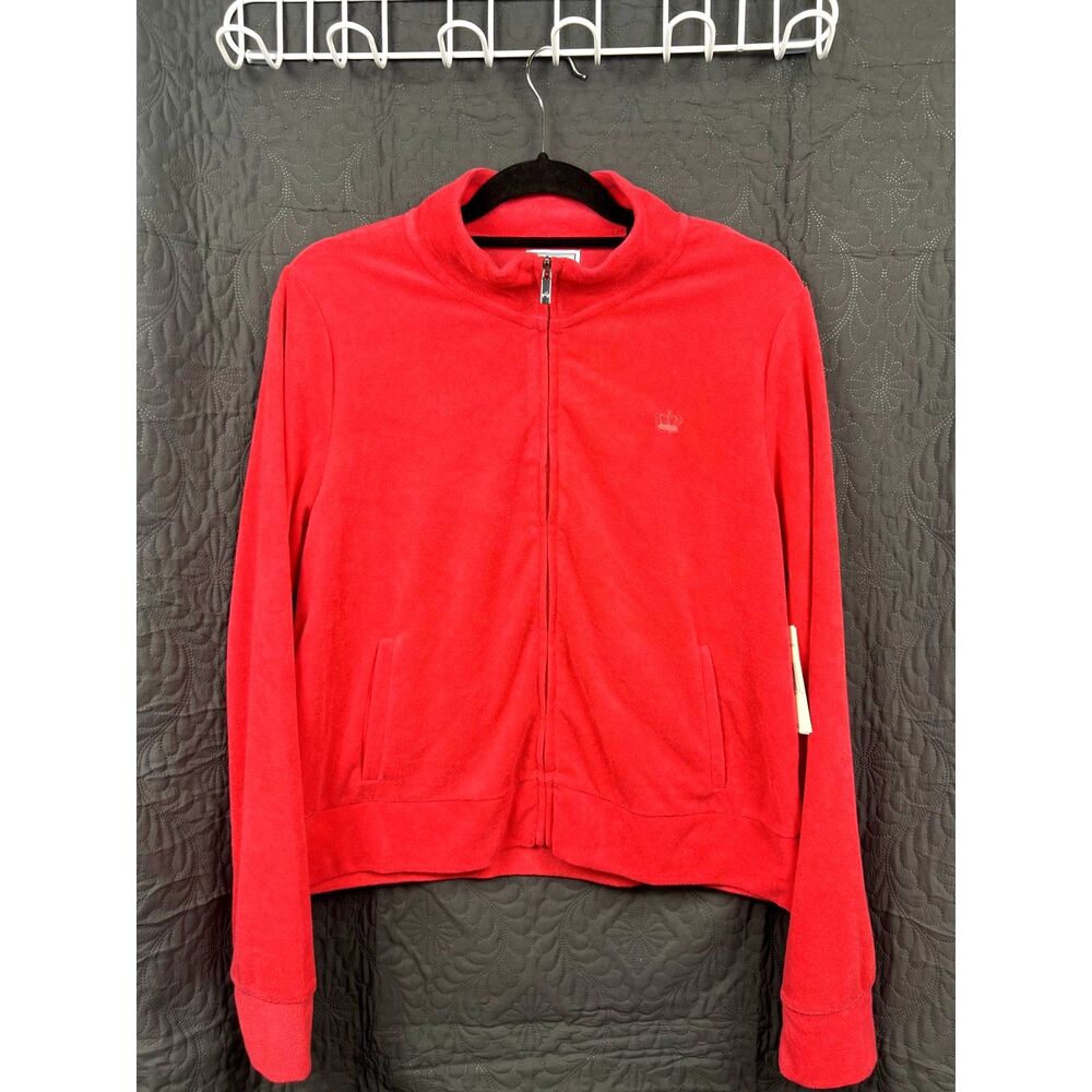 Juicy by Juicy Couture Watermelon Zip up Terry Sweatshirt w/Pockets SZ XXL:NWT